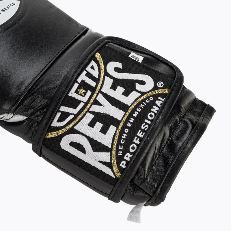 Boxhandschuhe Cleto Reyes Velcro SPaarring black/silver 6