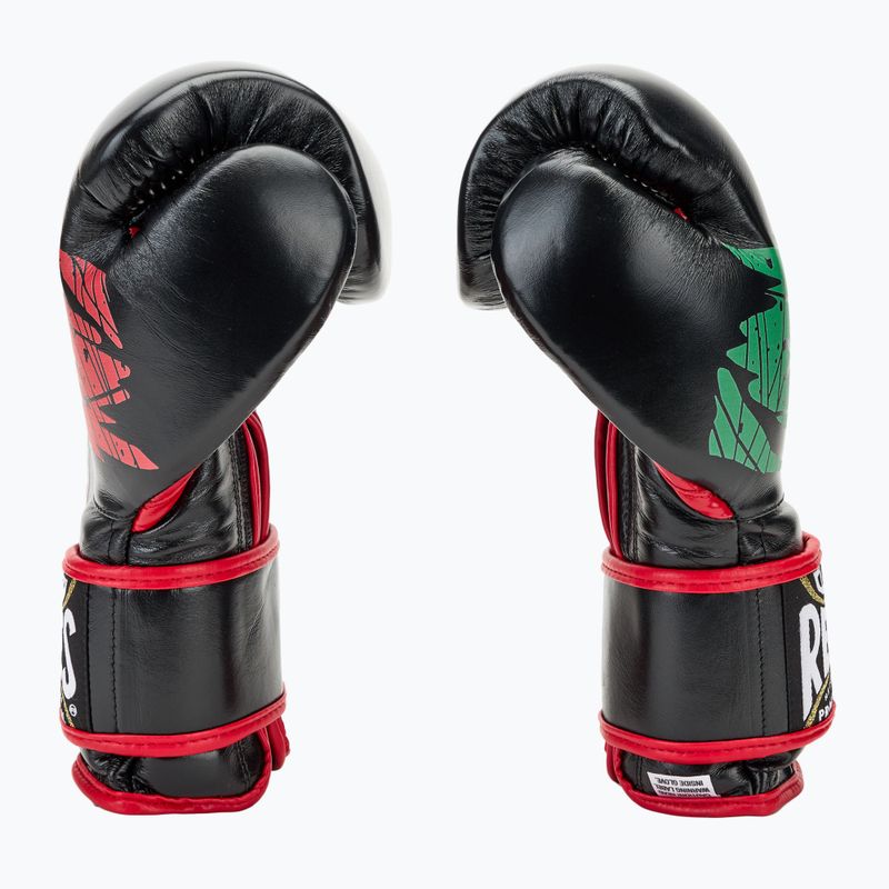 Boxhandschuhe Cleto Reyes Velcro SPaarring black/red/white green red 4