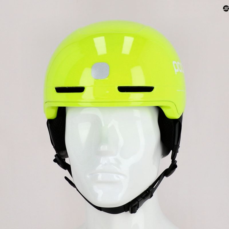 Skihelme für Kinder POC POCito Obex MIPS fluorescent yellow/green 9