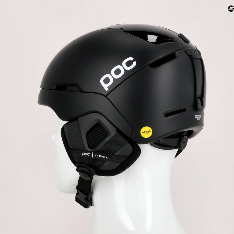 Skihelm POC Obex MIPS uranium black matt 9