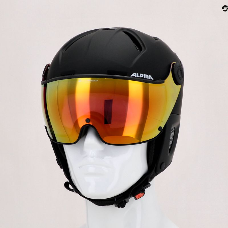 Skihelm Alpina Attelas Visor QVM black matte 5
