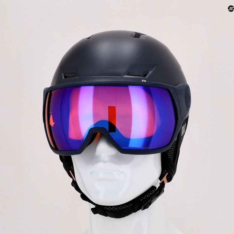 Skihelm Damen Salomon Icon Lt Visor dunkelblau L411998 9