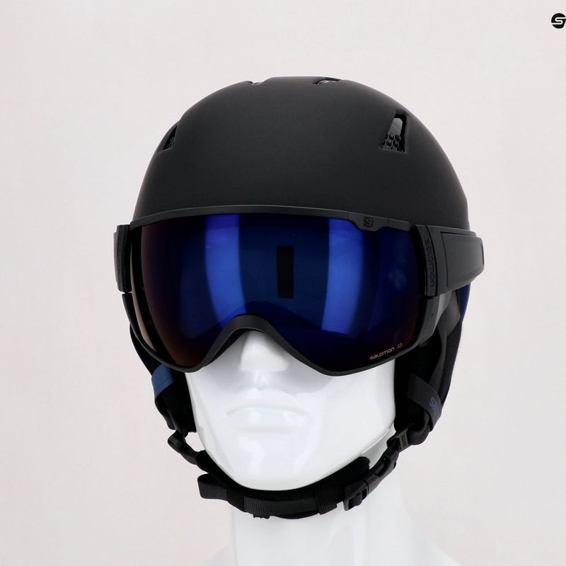 Skihelm Herren Salomon Driver schwarz L415324 10