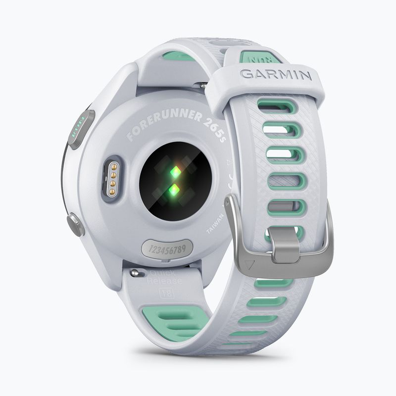Uhr Garmin Forerunner 265S white neo tropic/mint 4