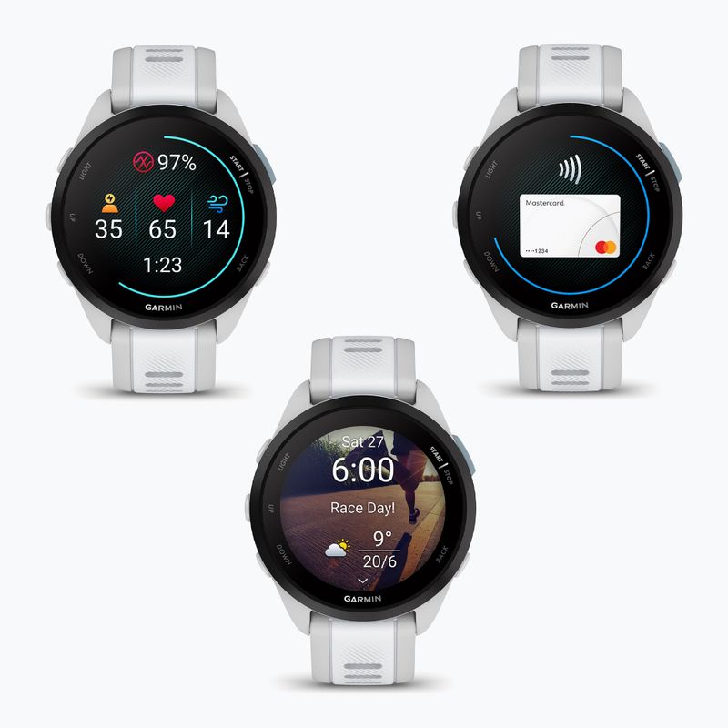 Garmin Forerunner 165 Uhr mist gray/whitestone 8