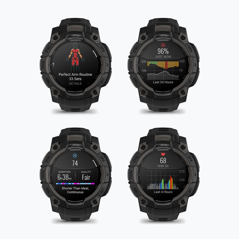 Smartwatch Garmin Instinct 3 45 mm AMOLED black/black 8