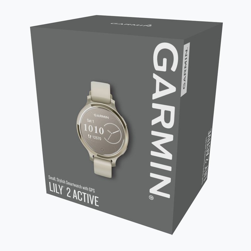 Uhr Garmin Lily 2 Active lunar gold/bone 4