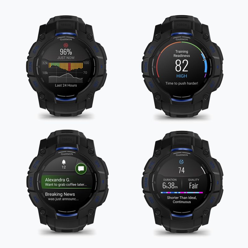 Smartwatch Garmin Instinct 3 50 mm Amoled Tactical black/black 8