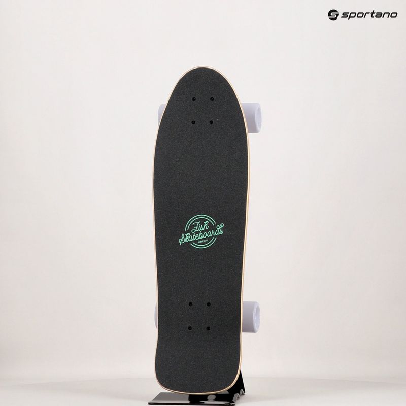 Cruiser-Skateboard Fish Skateboards 28  Enjoy Lila beige CR-ENJ-SIL-PUR 9