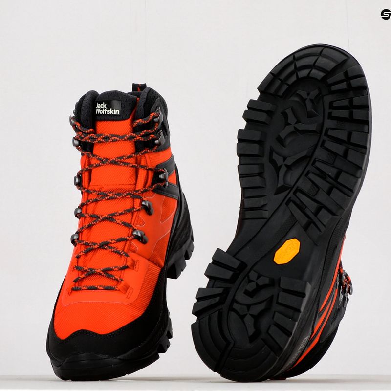Jack Wolfskin Herren-Trekkingstiefel Rebellion Guide Texapore Mid orange 4053791 10