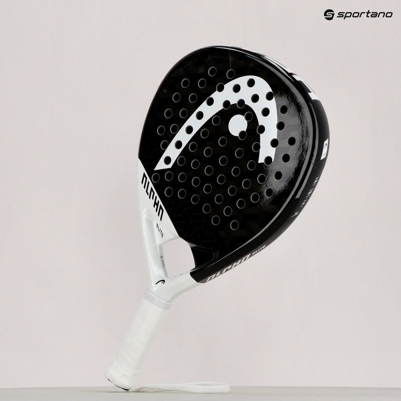 HEAD Graphene 360+ Alpha Elite Paddelschläger schwarz und weiß 228151 11