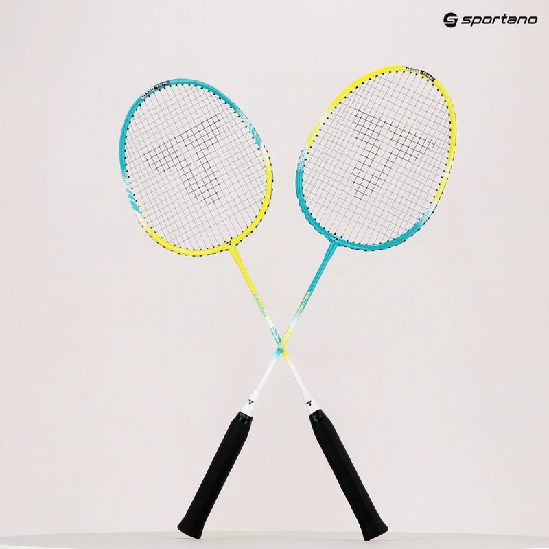 Talbot-Torro 2 Kämpfer Badminton Set blau und gelb 449412 9