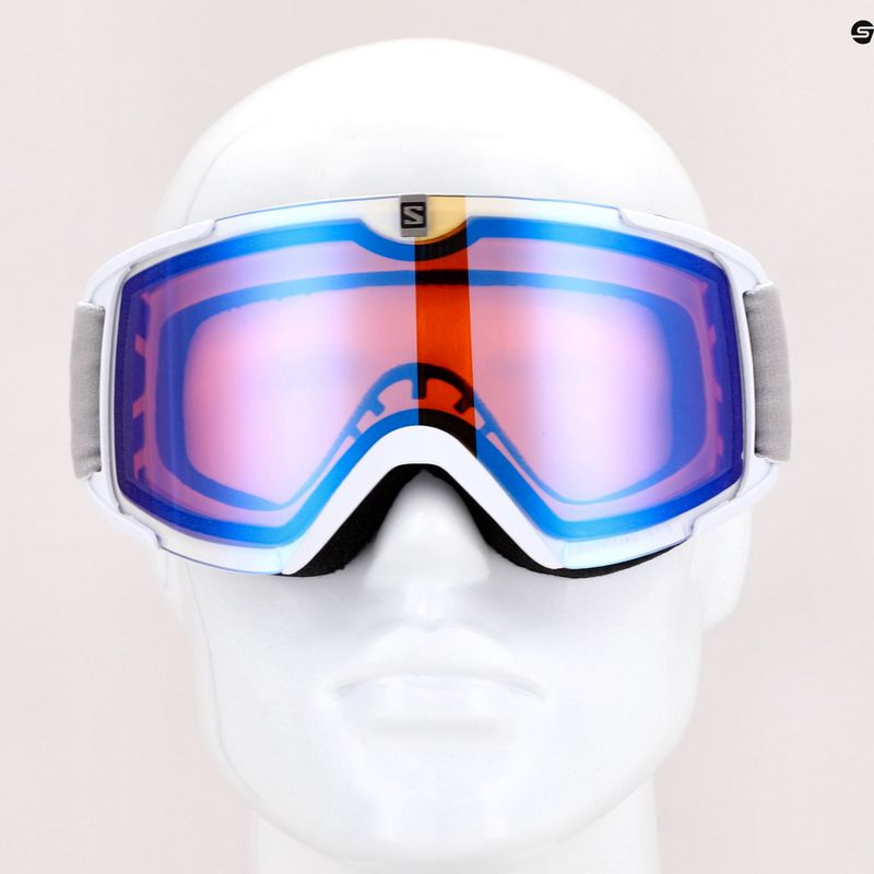 Skibrille Salomon Xview Photo white/aw blue L48442 7