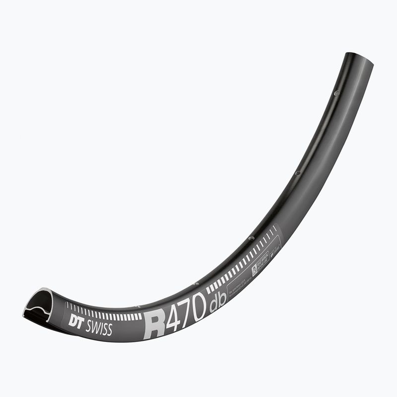 Fahrradfelge DT Swiss R 470 700C 23 MM DB VI 32 black