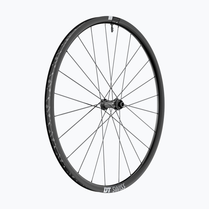 DT Swiss GR 1600 SP 700C CL 25 12/100 schwarzes Vorderrad-Laufrad