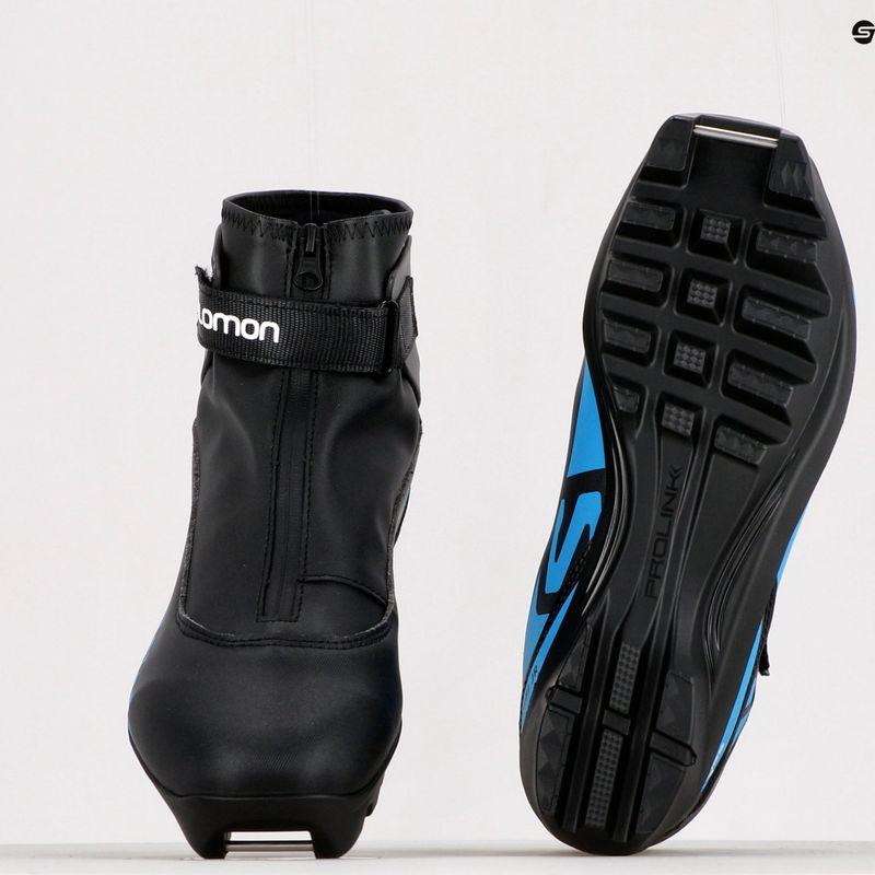 Kinder-Langlaufschuhe Salomon R/Combi JR Prolink schwarz L415141+ 14