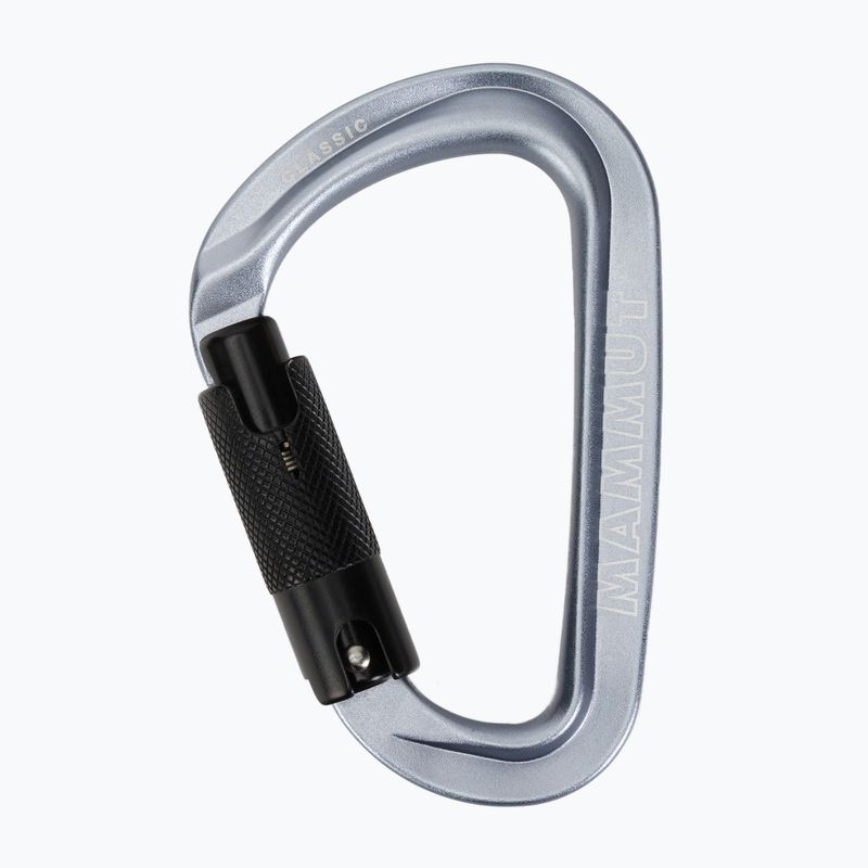 Kletterkarabiner Mammut Classic HMS Twistlock Plus light grey 2