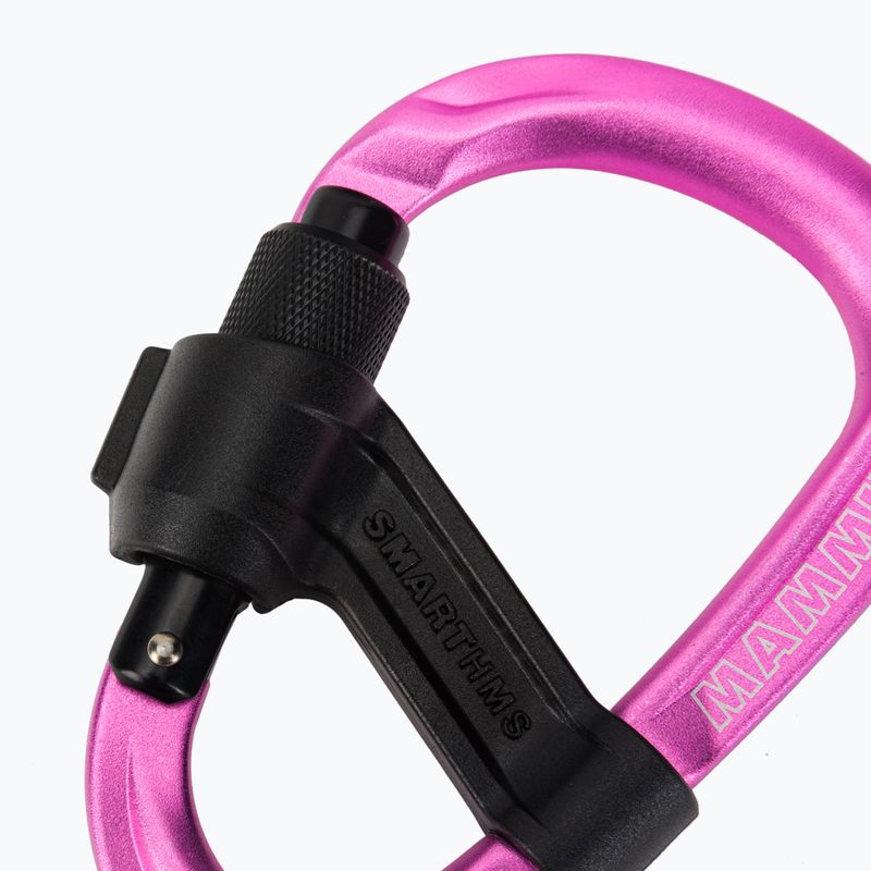 MAMMUT Smart HMS 2.0 Schraubkarabiner rosa 3