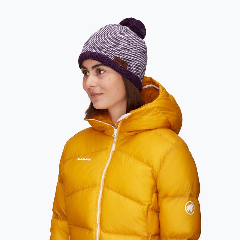 Mammut Snow Damen Wintermütze lila-weiss 1191-01120-6411-1 5