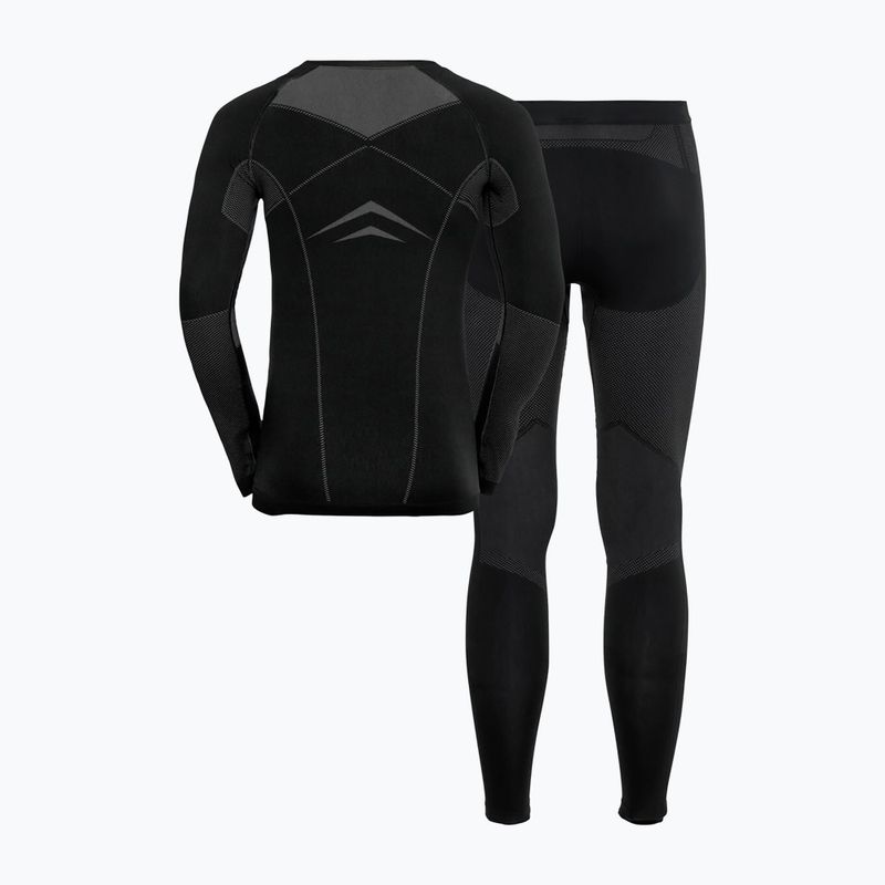 Thermoaktive Unterwäsche für Herren ODLO Fundamentals Performance Warm Long schwarz/grau 196082/60056 2