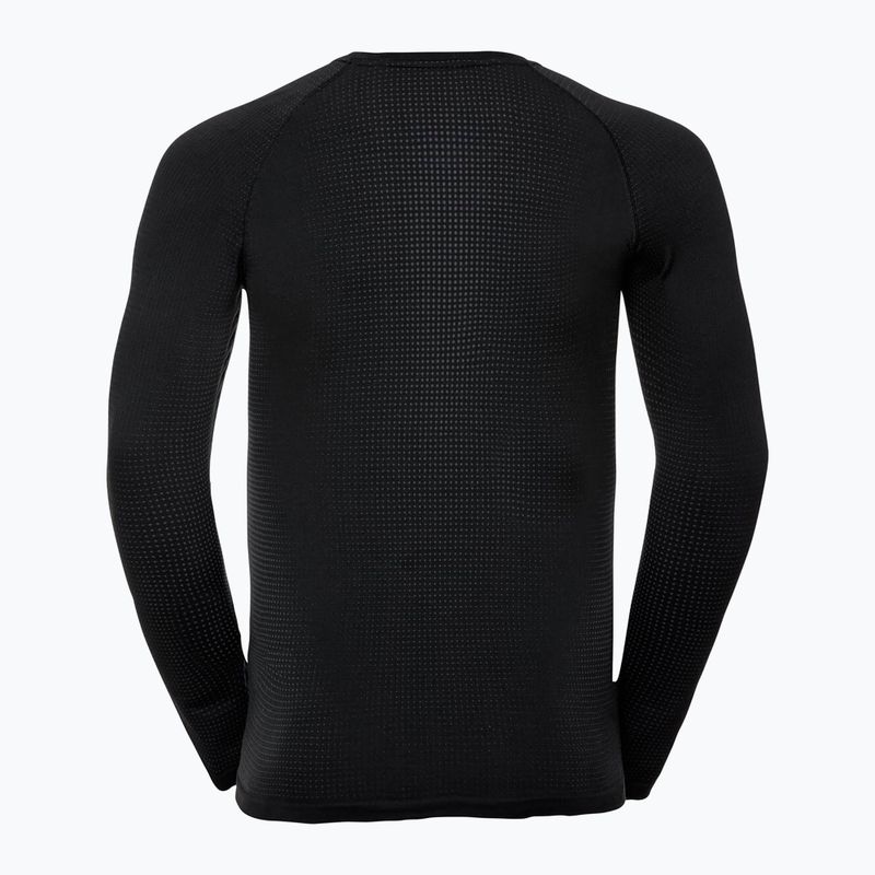 Thermoactives Longsleeve Herren ODLO Performance Warm Bl Top Crew Neck black keystyle 4