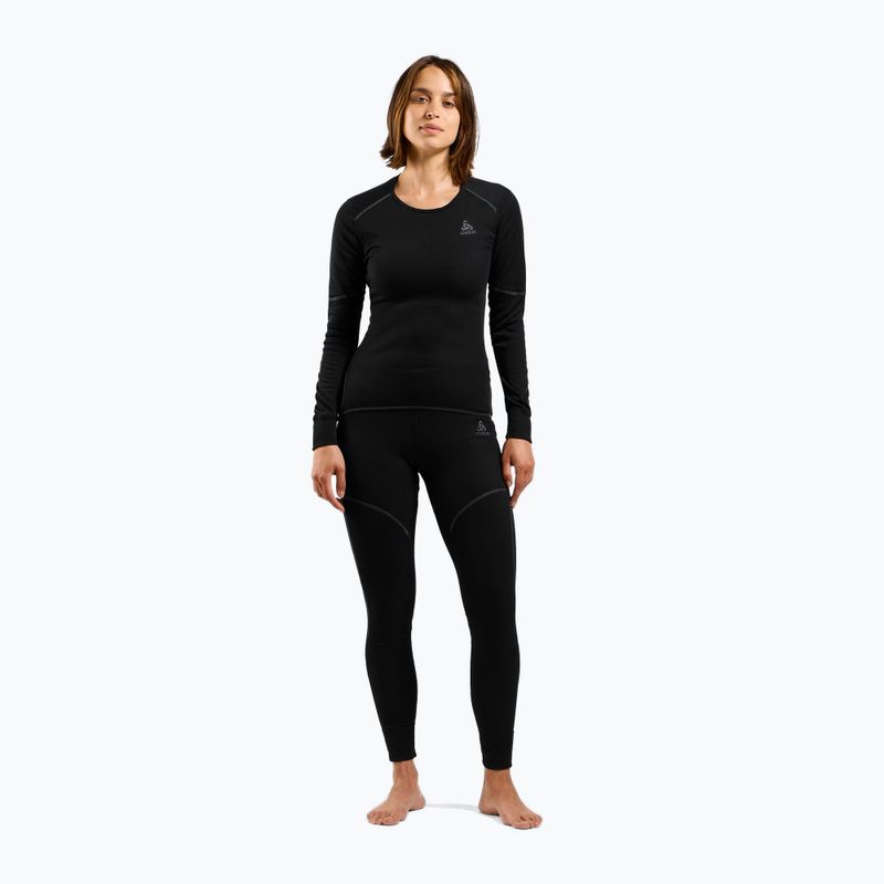 Damen Thermoaktivshirt Active X-Warm Bl Top Crew Neck schwarz 2