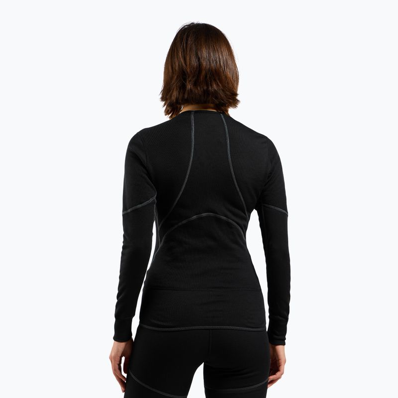 Damen Thermoaktivshirt Active X-Warm Bl Top Crew Neck schwarz 3