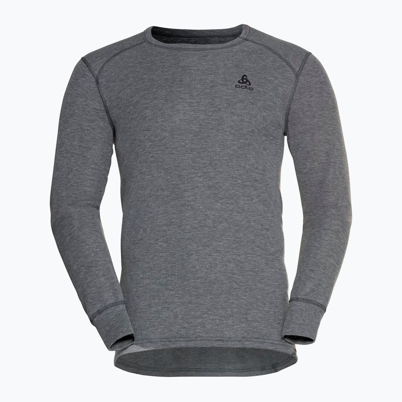 Thermoactives Longsleeve Herren ODLO Active Warm Bl Top Crew Neck odlo steel grey melange