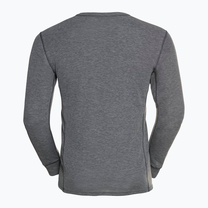 Thermoactives Longsleeve Herren ODLO Active Warm Bl Top Crew Neck odlo steel grey melange 2