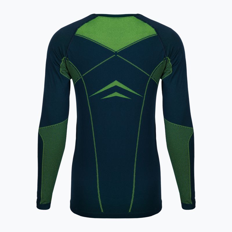 Herren Thermo-Unterwäsche ODLO Fundamentals Performance Warm Long grün-dunkelblau 19682/2122 3