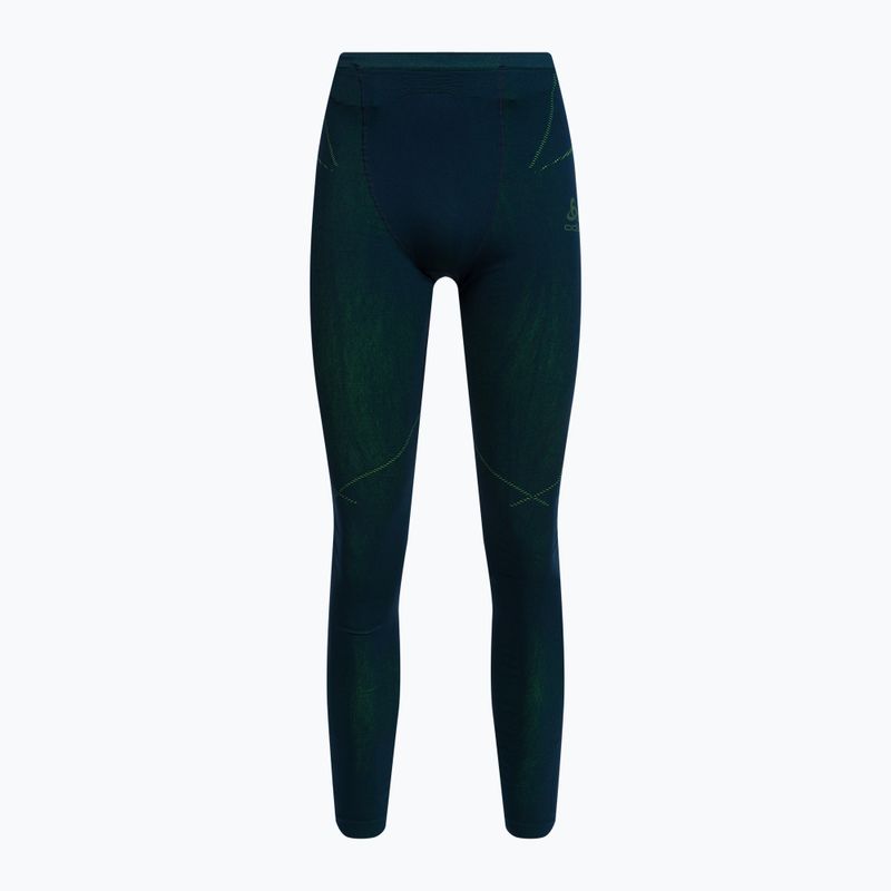 Herren Thermo-Unterwäsche ODLO Fundamentals Performance Warm Long grün-dunkelblau 19682/2122 4