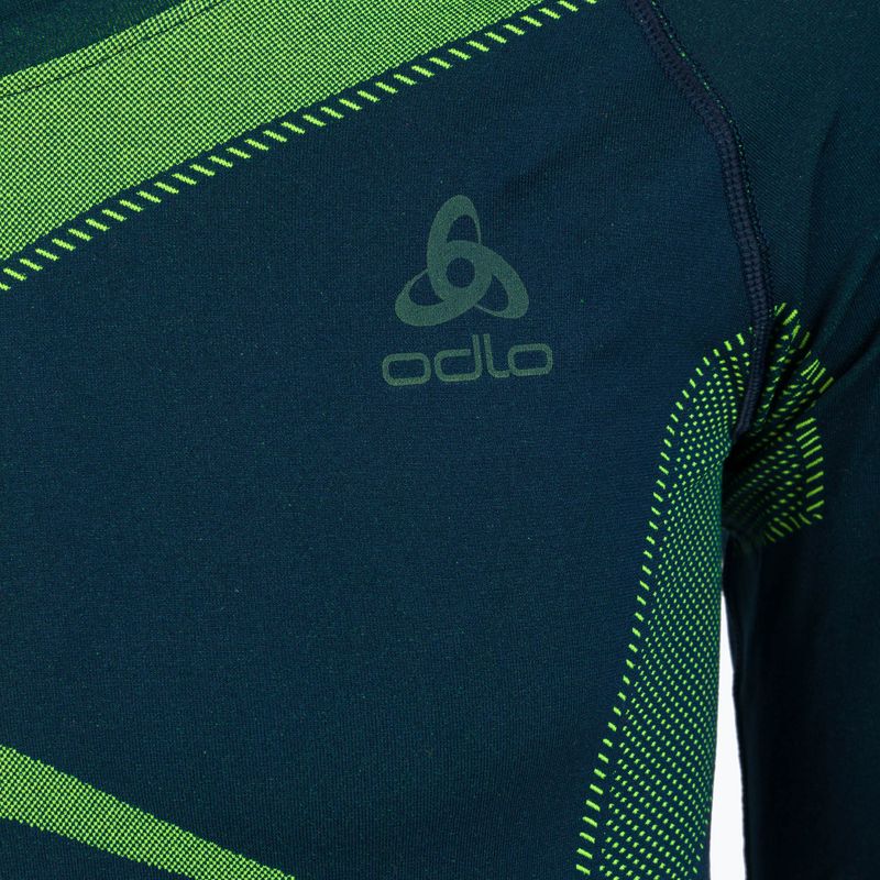 Herren Thermo-Unterwäsche ODLO Fundamentals Performance Warm Long grün-dunkelblau 19682/2122 6