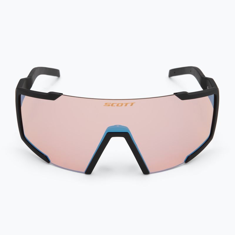 SCOTT Shield schwarz matt/blaue Chrom-Enhancer-Sonnenbrille 3