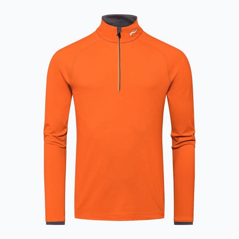 Ski Sweatshirt Hoodie Herren KJUS Feel Midlayer Half Zip kjus orange