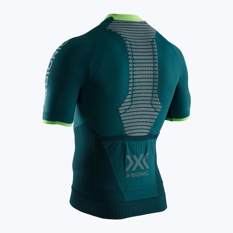 Herren X-Bionic Invent Regulator Bike Race T-shirt Zip dunkelgrün RT-BT00S19M-E015 2