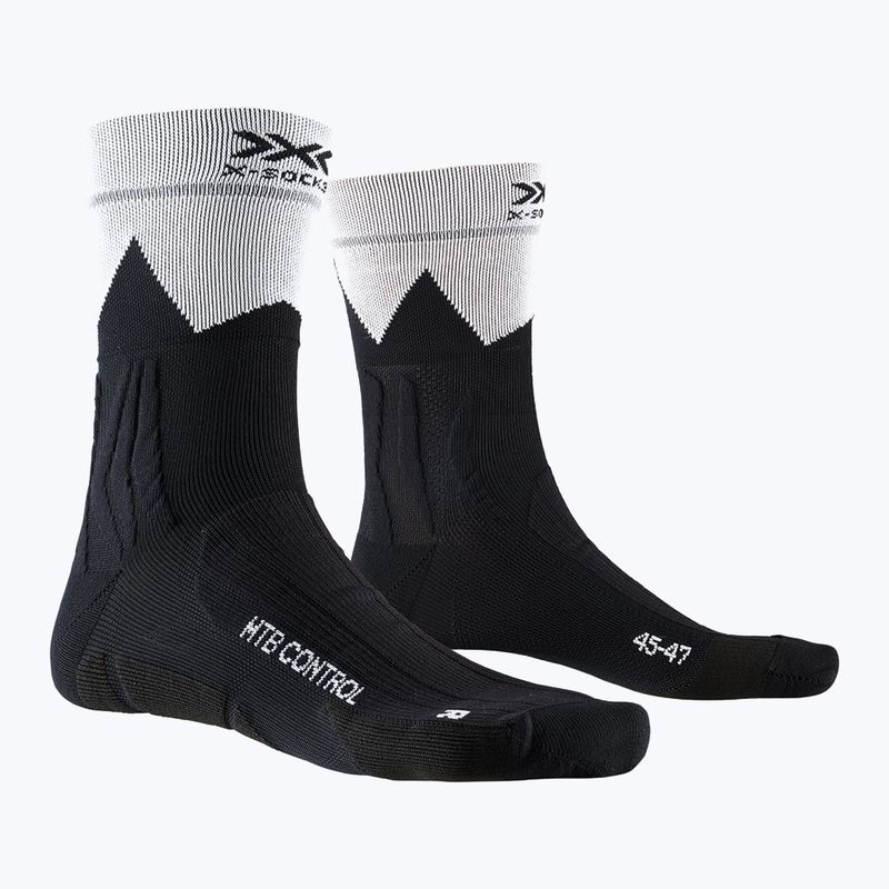 X-Socks MTB Control Radsocken schwarz und weiß BS02S19U-B014 4