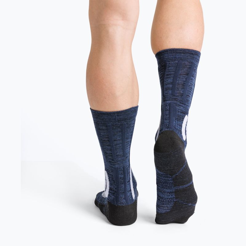 Damensocken X-Socks Trek X Merino midnight blue/arctic white 3