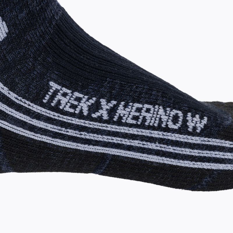 Damensocken X-Socks Trek X Merino midnight blue/arctic white 4
