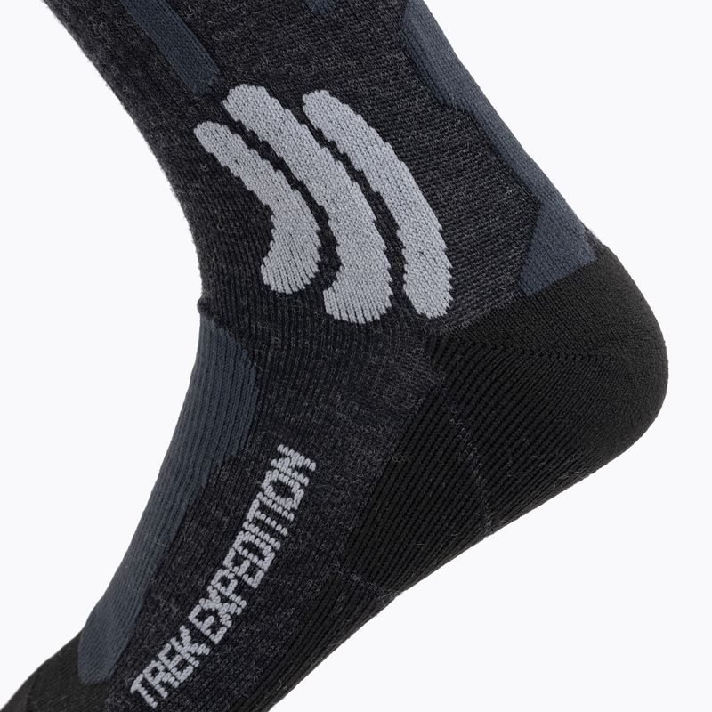 X-Socks Trek Expedition opal schwarz/dolomitgrau melange Trekkingsocken