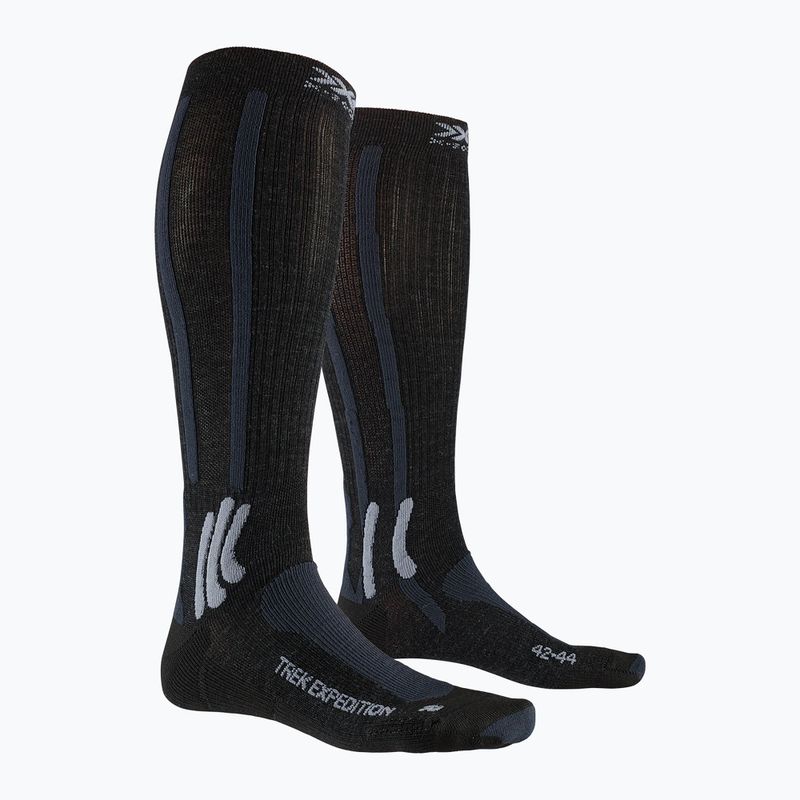 X-Socks Trek Expedition opal schwarz/dolomitgrau melange Trekkingsocken