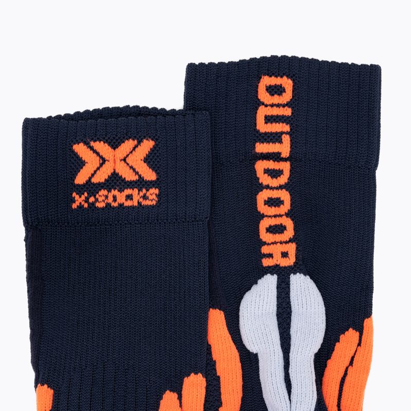 X-Socks Trek Outdoor-Trekking-Socken Mitternachtsblau/Kurkuma-Orange