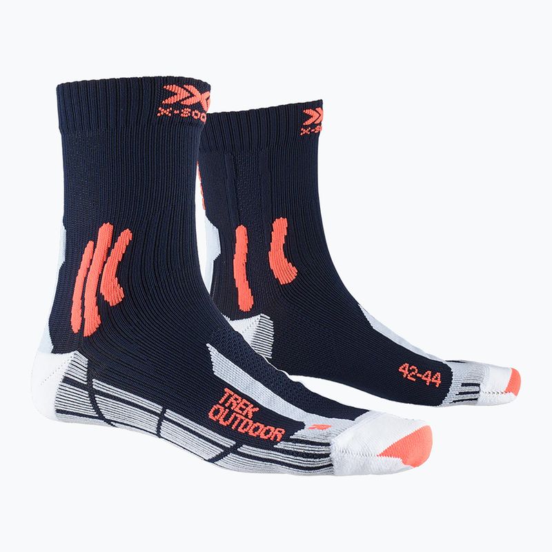X-Socks Trek Outdoor-Trekking-Socken Mitternachtsblau/Kurkuma-Orange