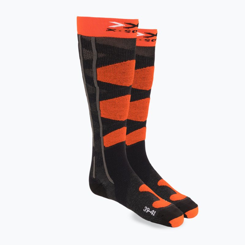 X-Socks Ski Control 4.0 schwarz/orange Skisocken XSSSKCW19U