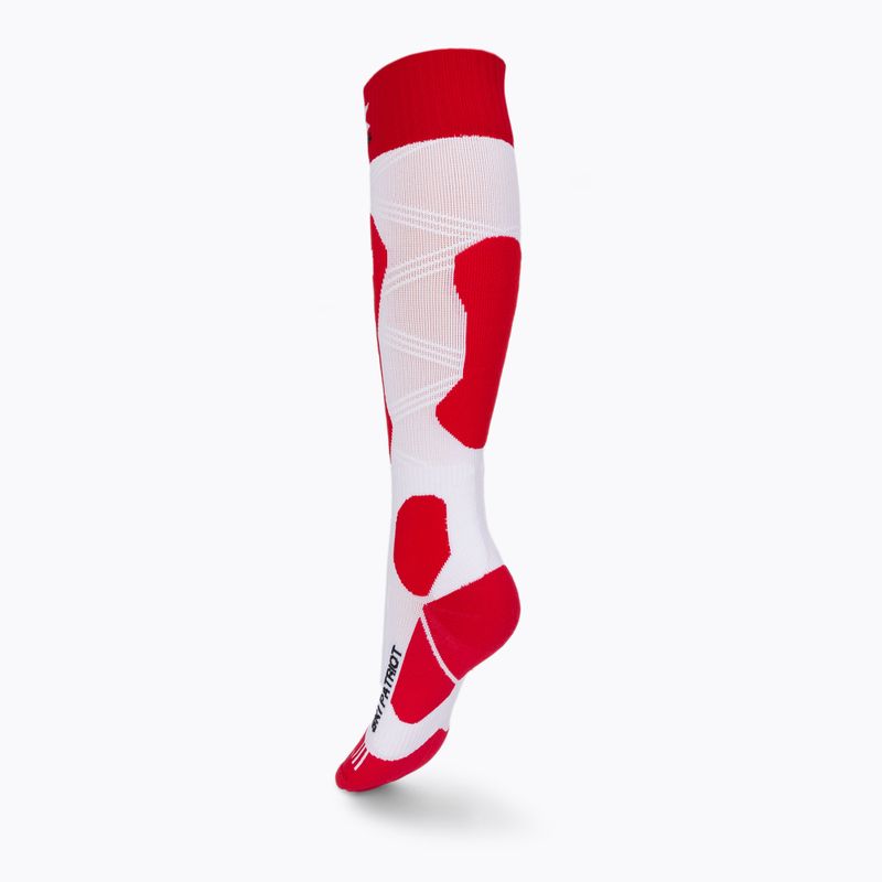 X-Socks Ski Patriot 4.0 Schweiz weiße Socken XSSS43W19U 2