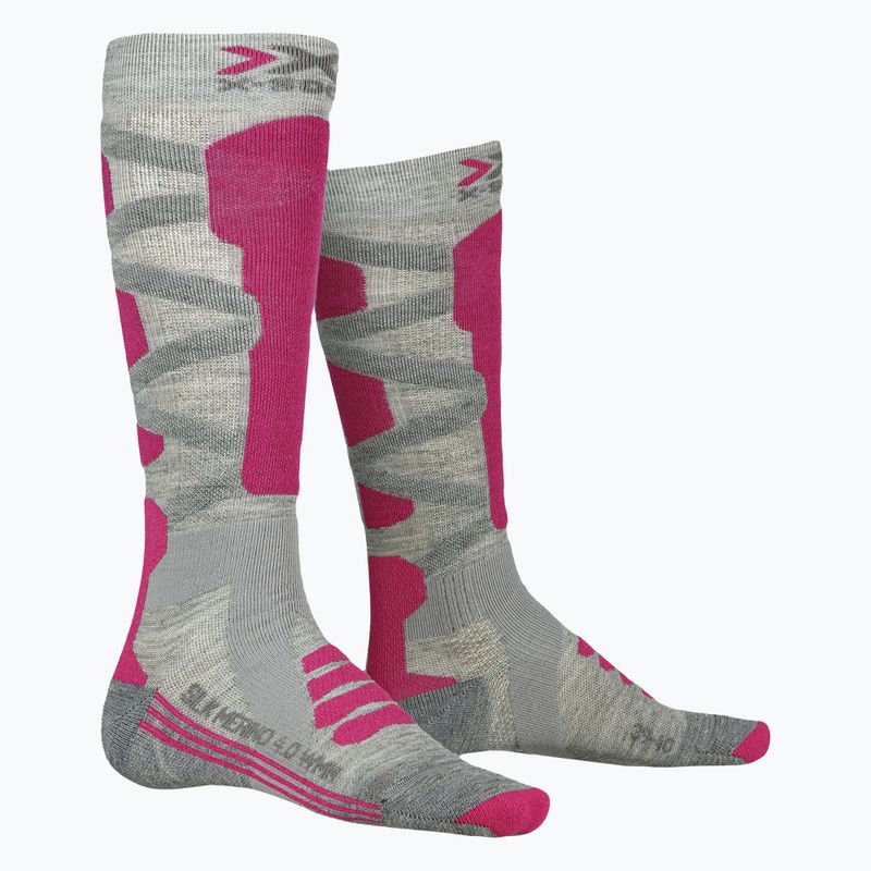Damen Skisocken X-Socks Ski Silk Merino 4.0 grau XSSSKMW19W 4