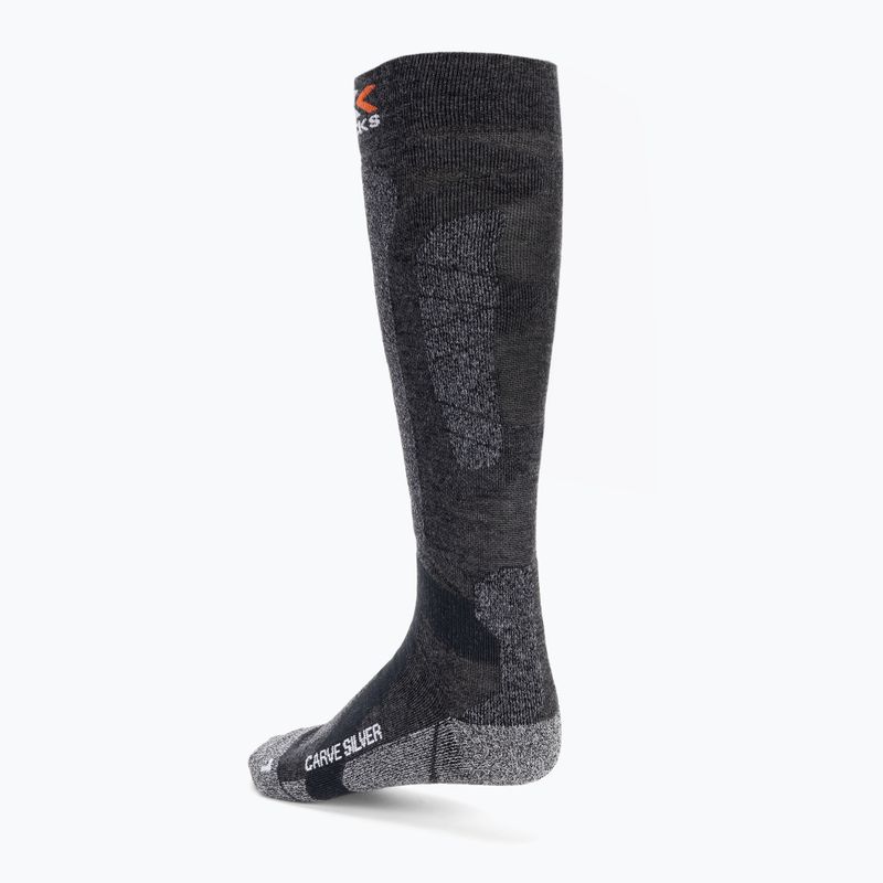 X-Socks Carve Silver 4.0 Skisocken schwarz XSSS47W19U 2
