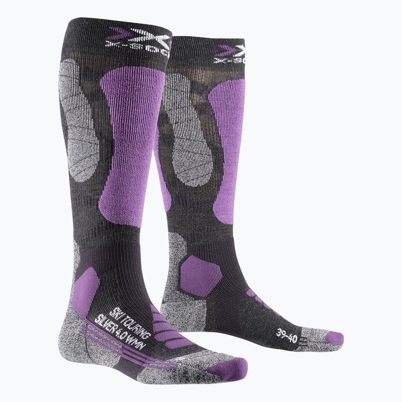 Damen Skisocken X-Socks Ski Touring Silver 4.0 grau XSWS47W19W