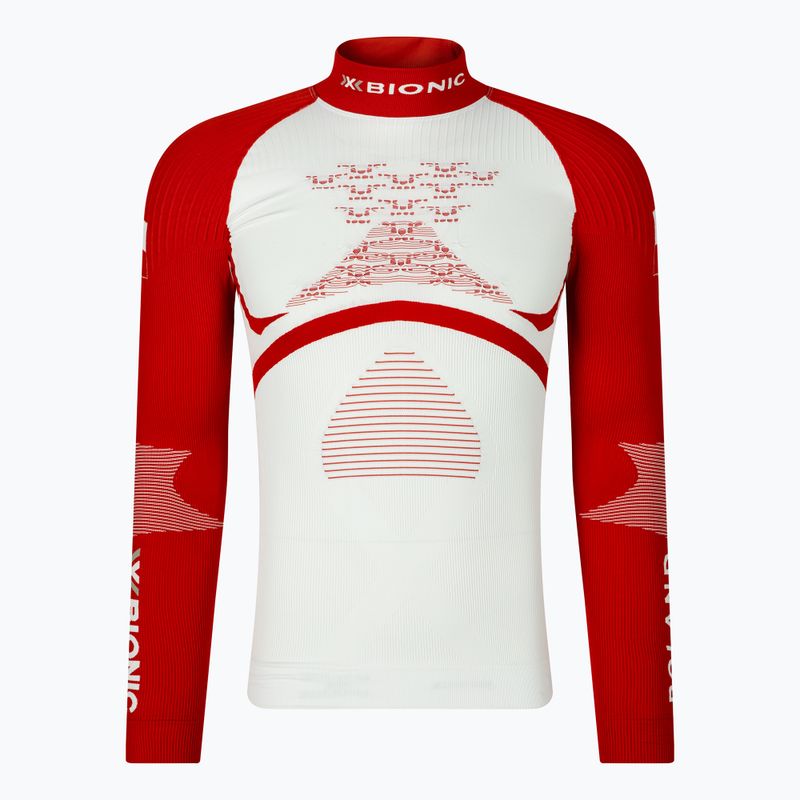 Herren X-Bionic Energy Accumulator 4.0 Patriot Polen Thermo-T-Shirt weiß EAWT53W19M