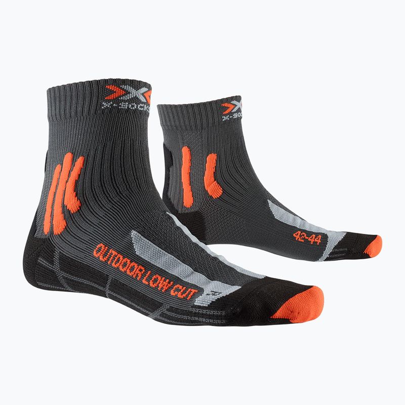 Socken X-Socks Trek Outdoor Low Cut anthracite/orange 2
