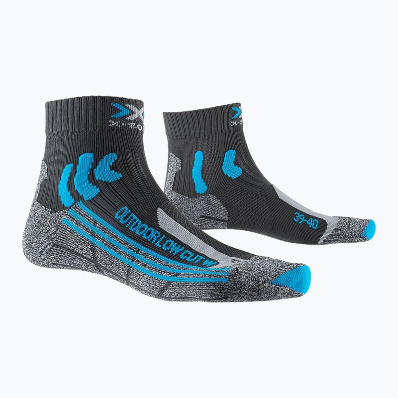 Socken X-Socks Trek Outdoor Low Cut anthracite/turquoise 2
